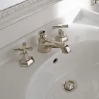 VIntage Design Countertop Basin Tap in Brass Made in Italy - Silvana Viadurini