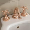 Vintage Style 3-Hole Bidet Taps in Brass Made in Italy - Klarisa