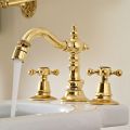 Vintage 3-Hole Bidet Taps in Vintage Brass Made in Italy - Ursula
