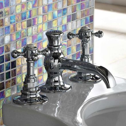 Vintage 3-Hole Brass Bidet Tap Made in Italy - Elisea Viadurini