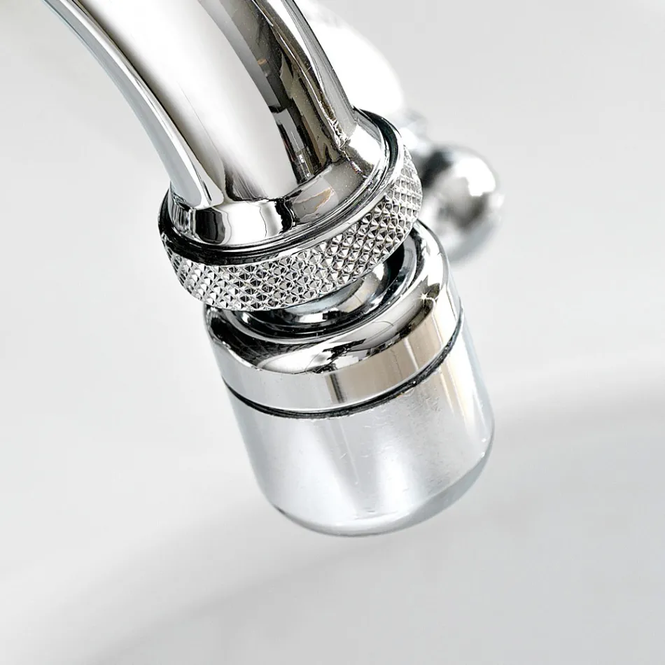 Classic Single Hole Bidet Tap with Handcrafted Brass Levers - Noriana Viadurini
