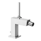 Bidet Single Lever Mixer Tap with Squared Design Drain - Erik Viadurini