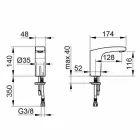 Modern Metal Bathroom Sink Tap with Infrared Sensor - Gonzo Viadurini