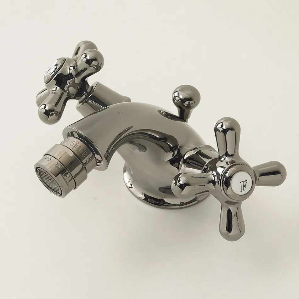 Single Hole Brass Bidet Tap with Classic Style Waste - Ercolina Viadurini