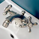 Single Hole Brass Bidet Tap with Classic Style Waste - Ercolina Viadurini