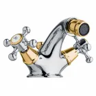 Single-hole Bidet Tap in Brass Classic Design Made in Italy - Lisca Viadurini