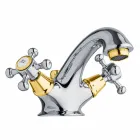 Single-Hole Brass Bathroom Basin Tap with Made in Italy Drain - Lisca Viadurini
