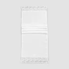 Linen Table Runner with White Lace Italian Luxury Quality - Farnese Viadurini