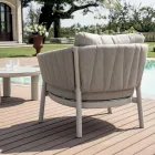 Lounge Consisting of 2 Armchairs, 1 Sofa and 2 Coffee Tables in Aluminium - Fusion Viadurini