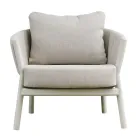 Lounge Consisting of 2 Armchairs, 1 Sofa and 2 Coffee Tables in Aluminium - Fusion Viadurini