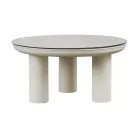 Lounge Consisting of 2 Armchairs, 1 Sofa and 2 Coffee Tables in Aluminium - Fusion Viadurini