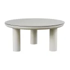 Lounge Consisting of 2 Armchairs, 1 Sofa and 2 Coffee Tables in Aluminium - Fusion Viadurini