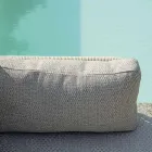 Lounge Consisting of 2 Armchairs, 1 Sofa and Coffee Table in Aluminium - Symphony Viadurini