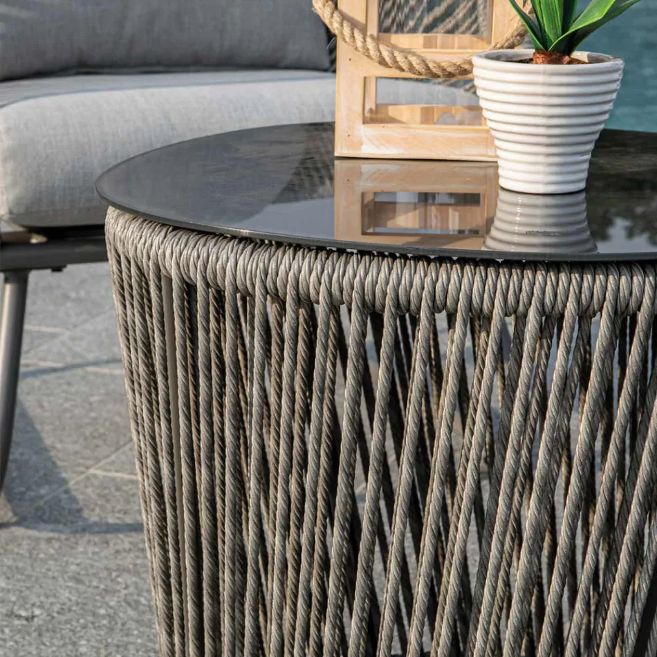 Lounge Consisting of 2 Armchairs with Coffee Table - Suitcase Viadurini