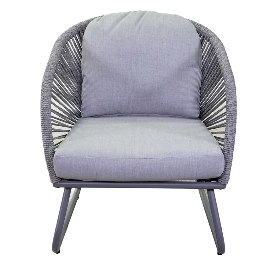 Lounge Consisting of 2 Armchairs with Coffee Table - Suitcase Viadurini