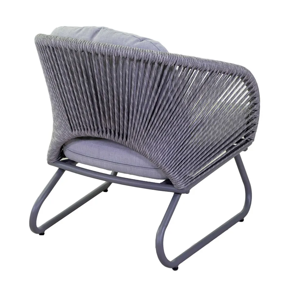 Lounge Consisting of 2 Armchairs with Coffee Table - Suitcase Viadurini