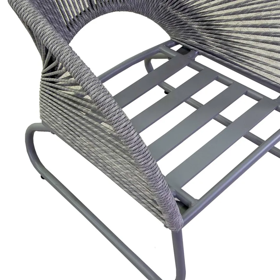 Lounge Consisting of 2 Armchairs with Coffee Table - Suitcase Viadurini