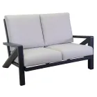 Lounge Consisting of Sofa, Coffee Table and Armchairs with Footrest - Noticeboard Viadurini