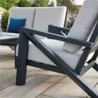 Lounge Consisting of Sofa, Coffee Table and Armchairs with Footrest - Noticeboard Viadurini