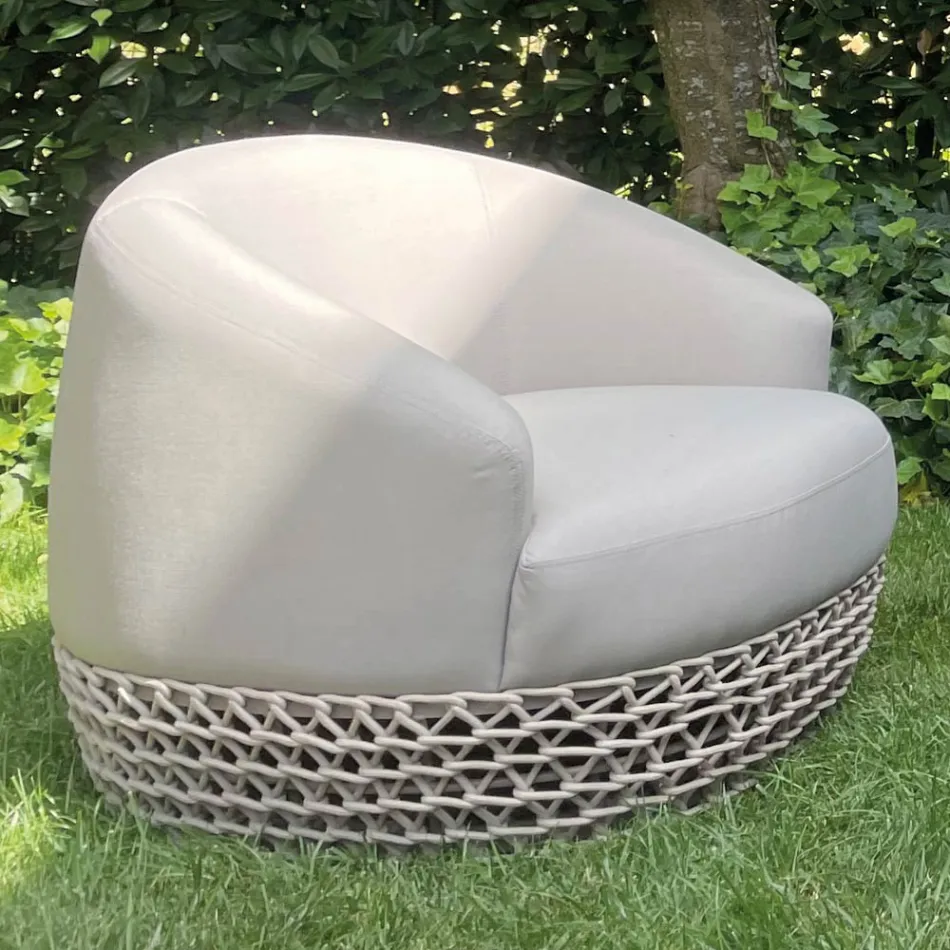 Outdoor Woven Fabric Base Lounge Set - Pixie Viadurini
