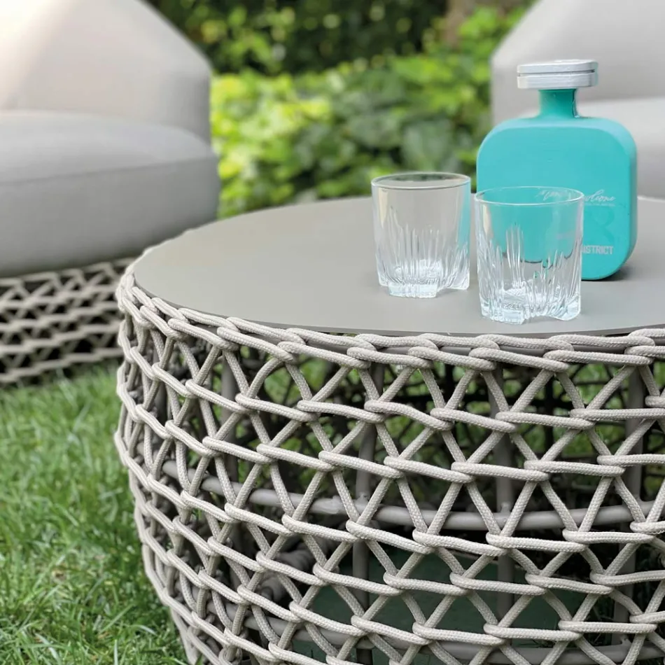 Outdoor Woven Fabric Base Lounge Set - Pixie Viadurini