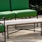 Artisan Outdoor Lounge in Iron Graphite Finish Made in Italy - Lietta Viadurini