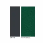 Artisan Outdoor Lounge in Iron Graphite Finish Made in Italy - Lietta Viadurini