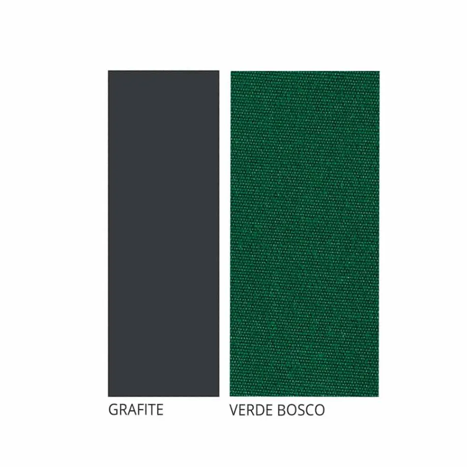 Artisan Outdoor Lounge in Iron Graphite Finish Made in Italy - Lietta Viadurini