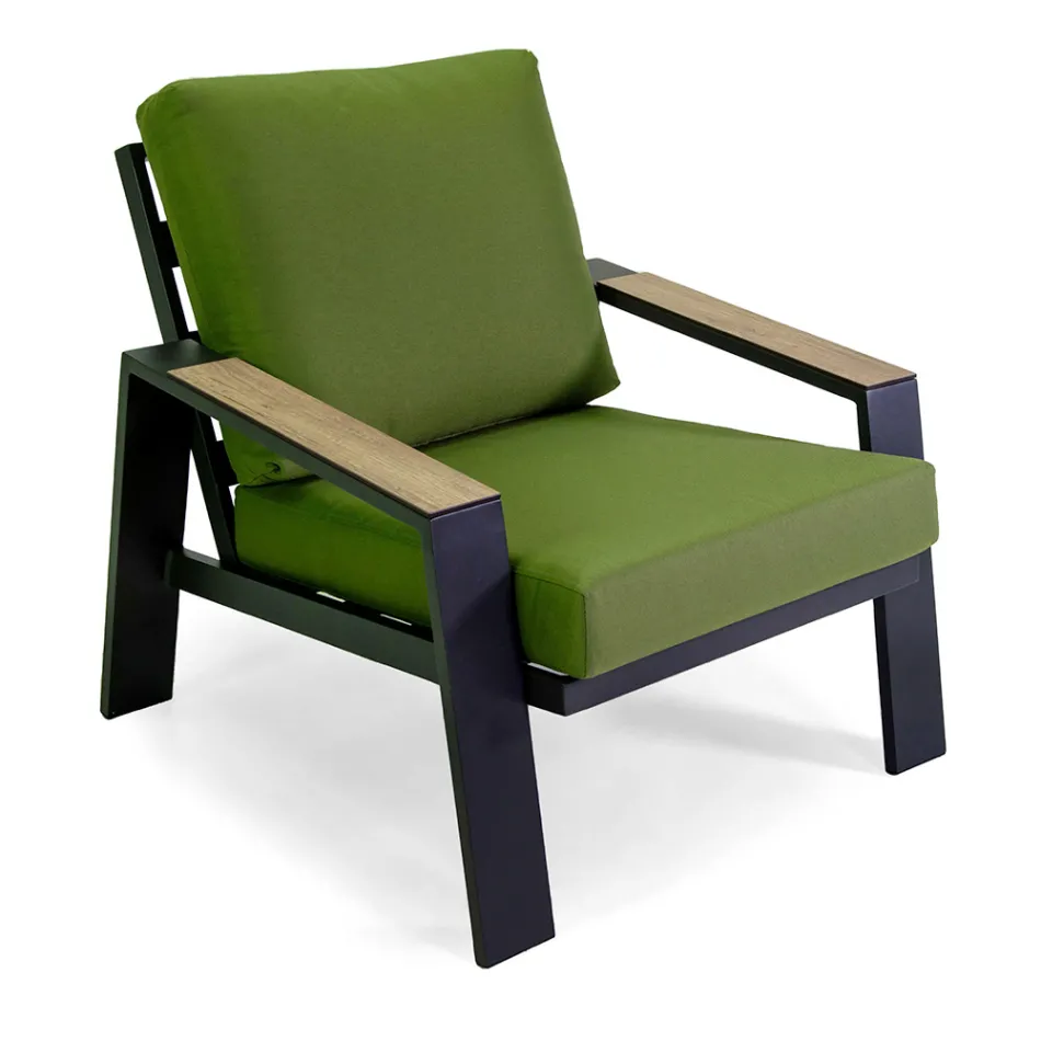 Outdoor Lounge Consisting of 1 Sofa, 2 Armchairs and 1 Coffee Table - Righello Viadurini