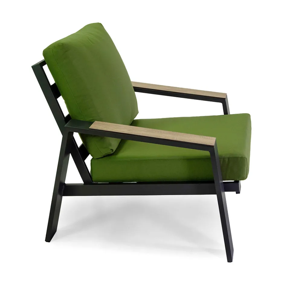 Outdoor Lounge Consisting of 1 Sofa, 2 Armchairs and 1 Coffee Table - Righello Viadurini