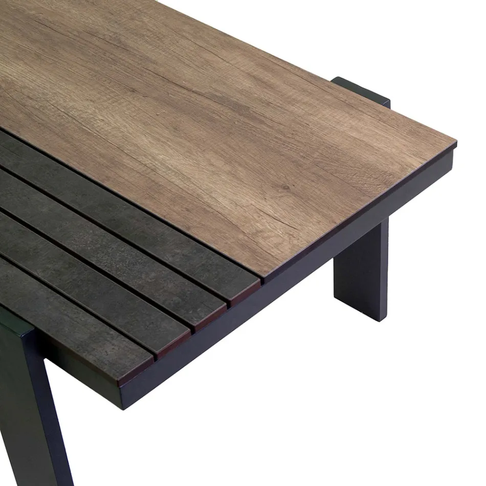 Outdoor Lounge Consisting of 1 Sofa, 2 Armchairs and 1 Coffee Table - Righello Viadurini