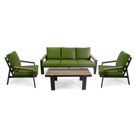 Outdoor Lounge Consisting of 1 Sofa, 2 Armchairs and 1 Coffee Table - Righello Viadurini