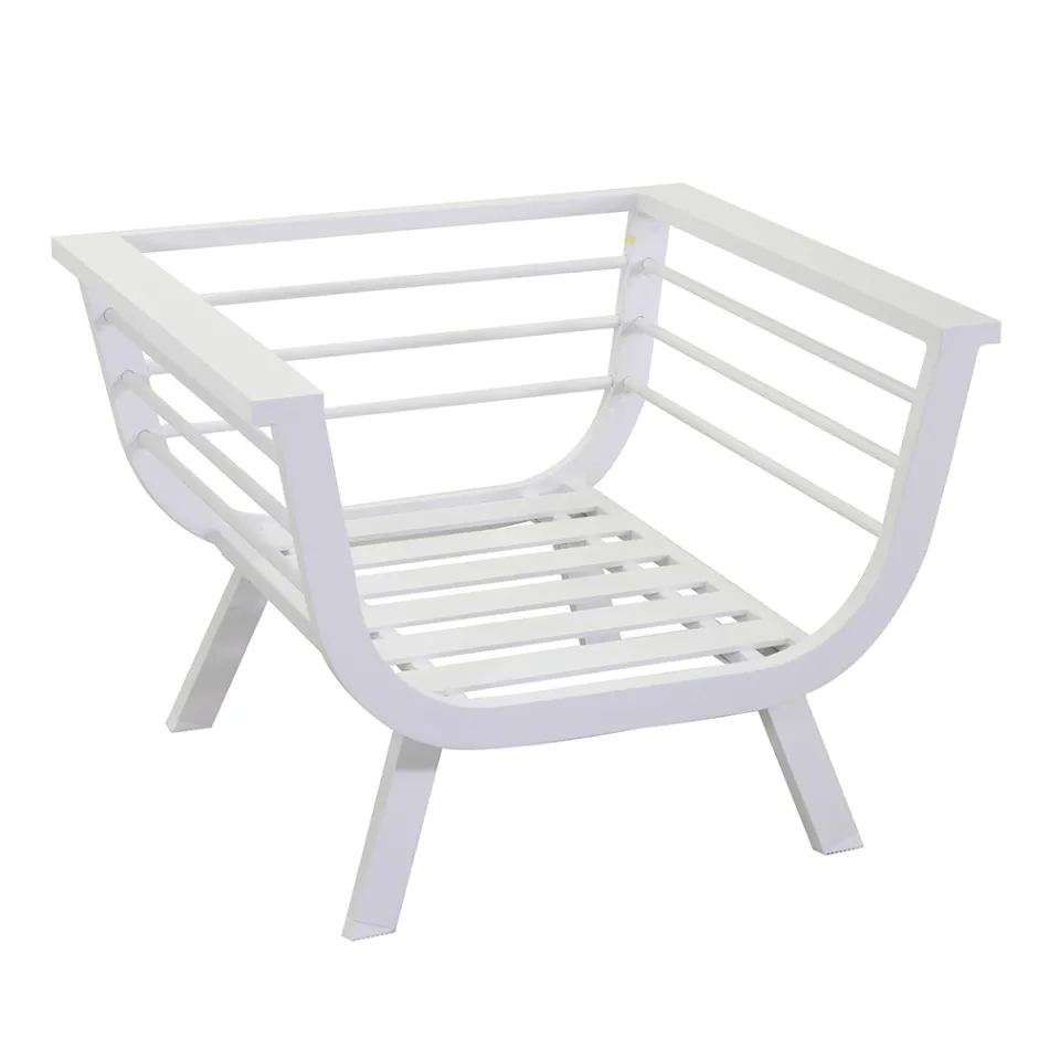 Outdoor Lounge Consisting of 1 3-Seater Sofa, 2 Armchairs and 1 Coffee Table - Righello Viadurini