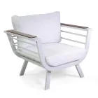 Outdoor Lounge Consisting of 2 Armchairs and 1 Aluminium Table - Righello Viadurini