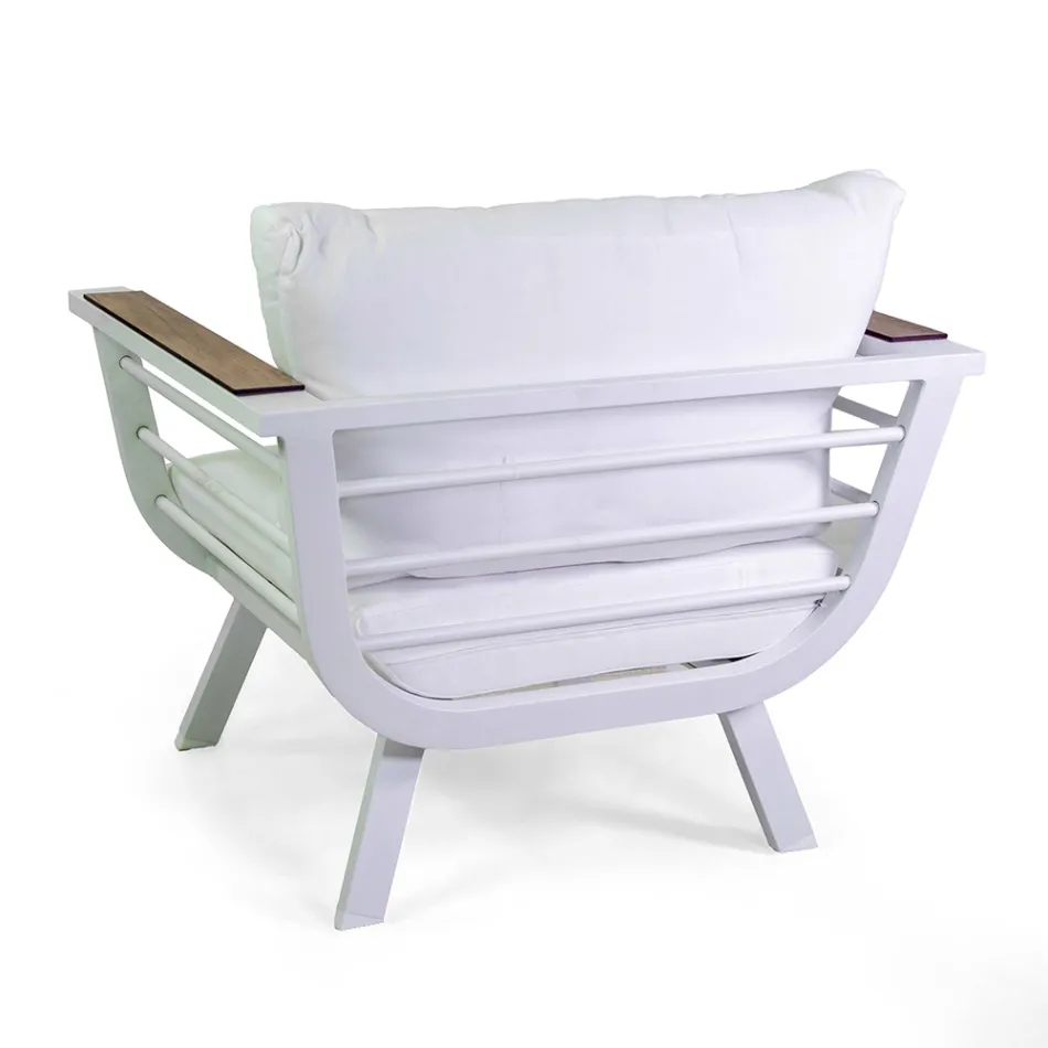 Outdoor Lounge Consisting of 2 Armchairs and 1 Aluminium Table - Righello Viadurini