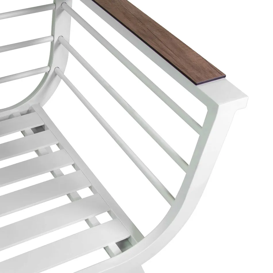 Outdoor Lounge Consisting of 2 Armchairs and 1 Aluminium Table - Righello Viadurini