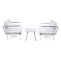 Outdoor Lounge Consisting of 2 Armchairs and 1 Aluminium Table - Righello