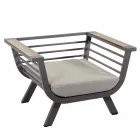 Outdoor Lounge Consisting of 2 Armchairs and 1 Coffee Table - Righello Viadurini