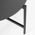 Outdoor Lounge with 1 Sofa, 2 Armchairs and 2 Steel Tables - Prefer Viadurini