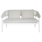 Outdoor Lounge with Cushions and Rounded Armrests - Zenith Viadurini