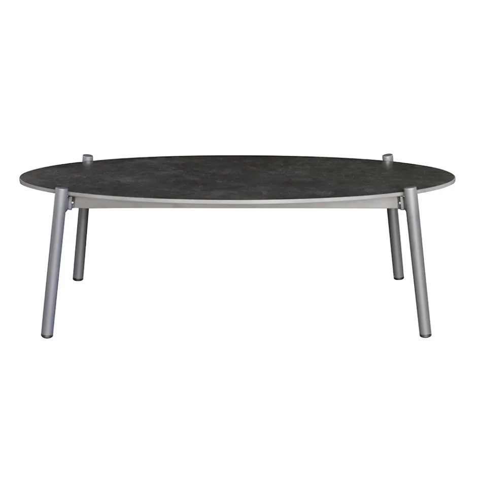 Outdoor Lounge with Cushions and Rounded Armrests - Zenith Viadurini