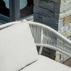 Outdoor Lounge with Rounded Cushions and Armrests - Zenith Viadurini