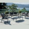 Outdoor Lounge with Cushions and Rounded Armrests - Zenith