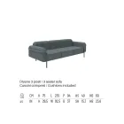 Outdoor Lounge with Sofa and 2 Armchairs in Fabric Made in Italy - Suki Viadurini