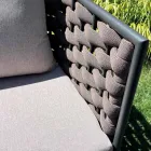 Outdoor Lounge with Sofa, Armchair and Rectangular Coffee Table - Dandelium Viadurini