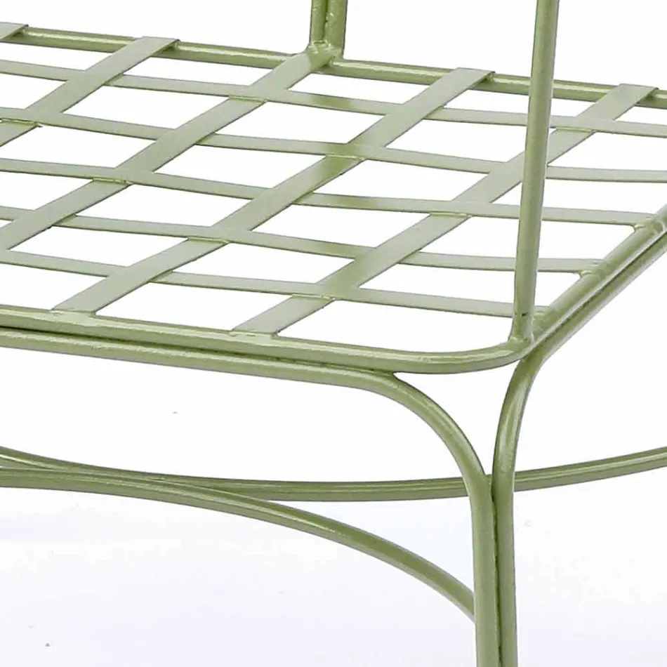 Outdoor Lounge with Handmade Iron Structure Made in Italy - Melinda Viadurini