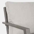 Outdoor Lounge in Aluminium with Cushions Covered in Fabric - Armonia Viadurini