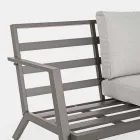 Outdoor Lounge in Aluminium with Cushions Covered in Fabric - Armonia Viadurini
