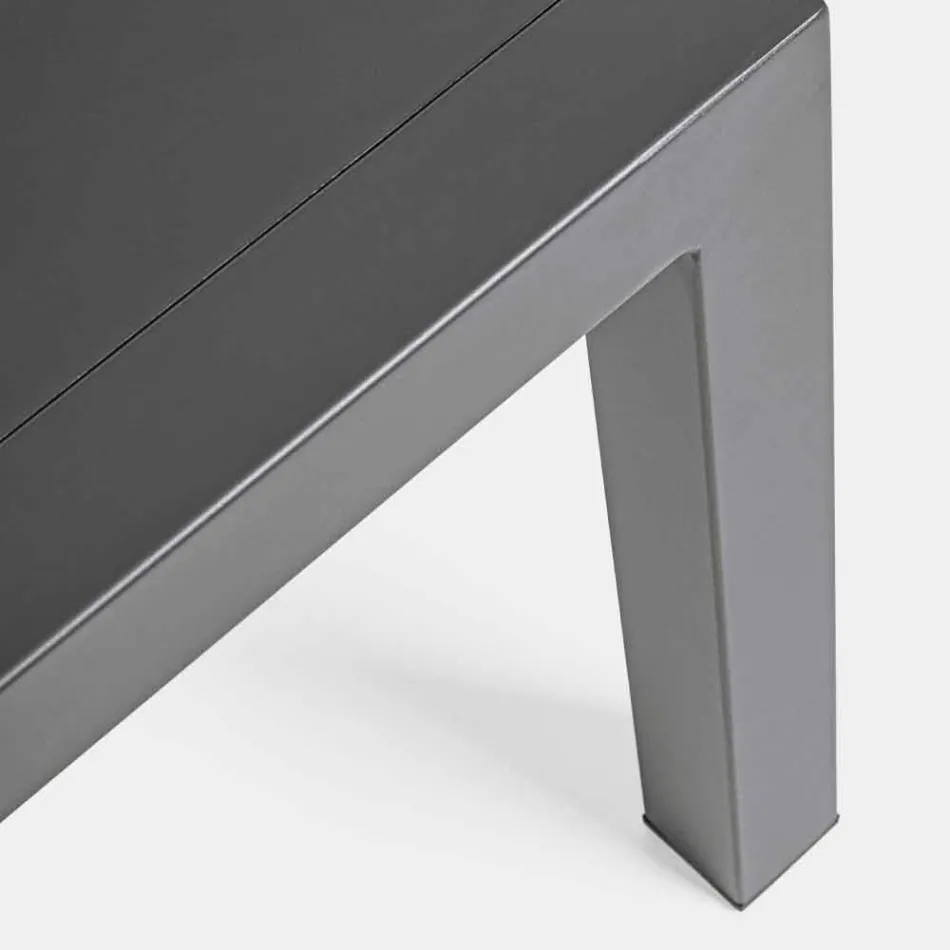 Outdoor Lounge in Aluminium with Cushions Covered in Fabric - Armonia Viadurini