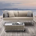 Outdoor Lounge in Aluminium and Woven Fabric - Reda Viadurini